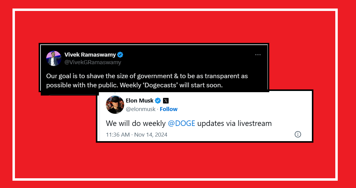 "Weekly Update, Full Transparency" - Elon and Vivek to Issue Weekly Reports On Progress